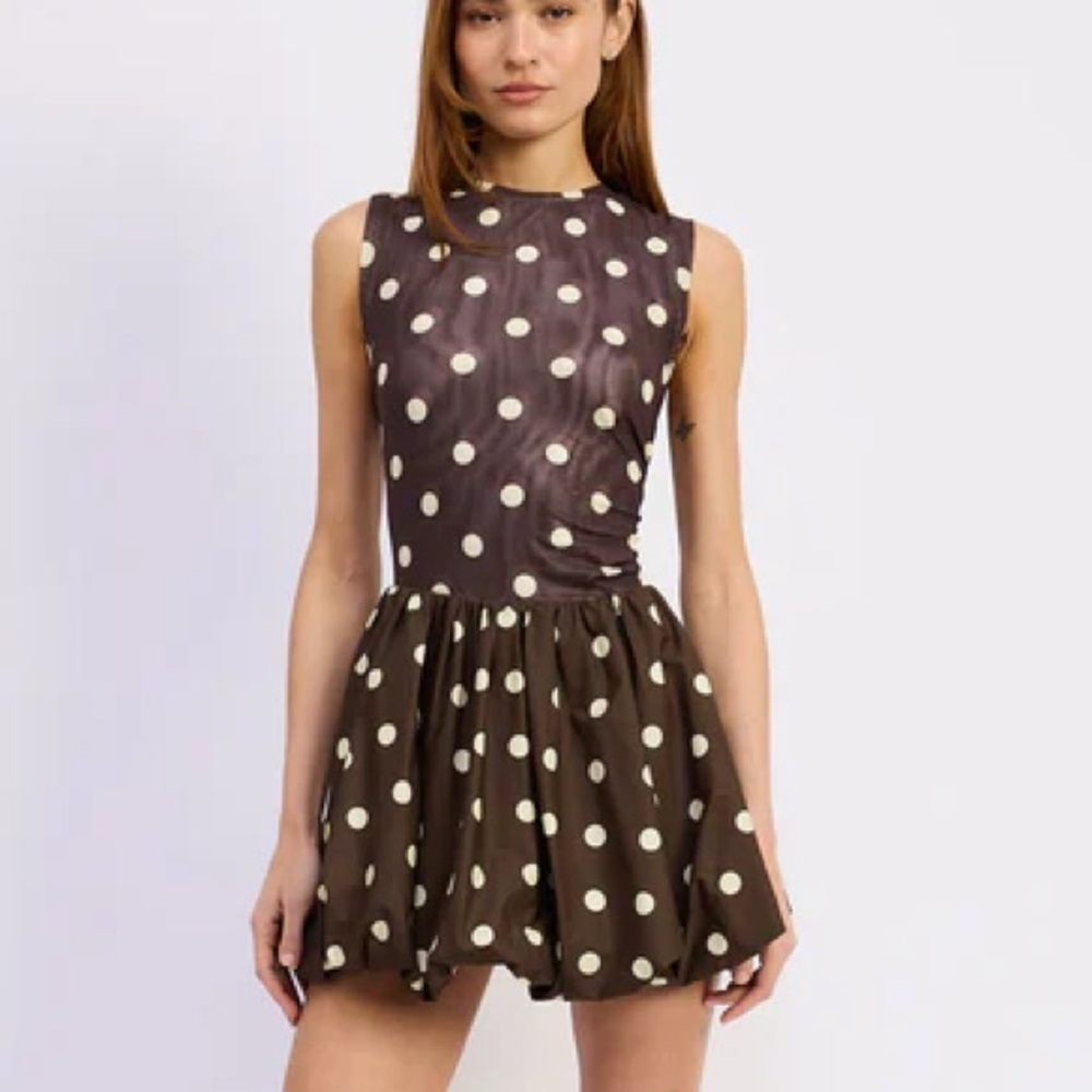 NWT En Saison polka dot dress size Large